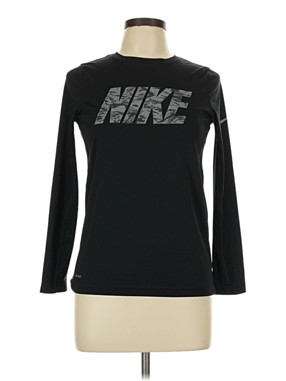 Nike Women's Black Dri-Fit Long Sleeve Shirt XL